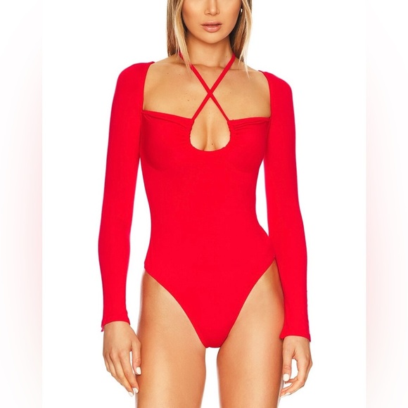 Superdown Bodysuit Women’s Small Red Storme Bodysuit NWT - Picture 1 of 11